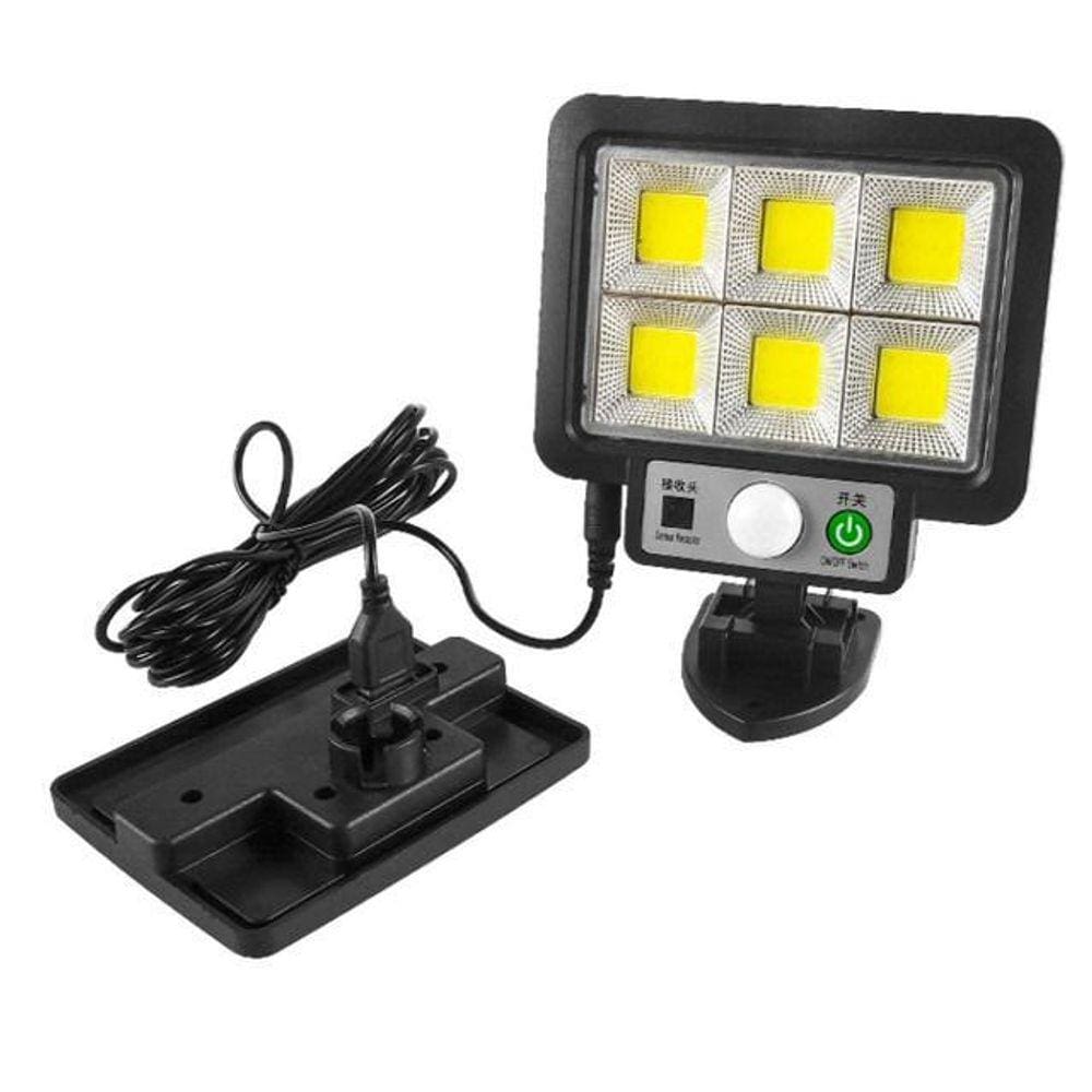 Luminária Refletor Solar Sensor Lançamento Com Controle