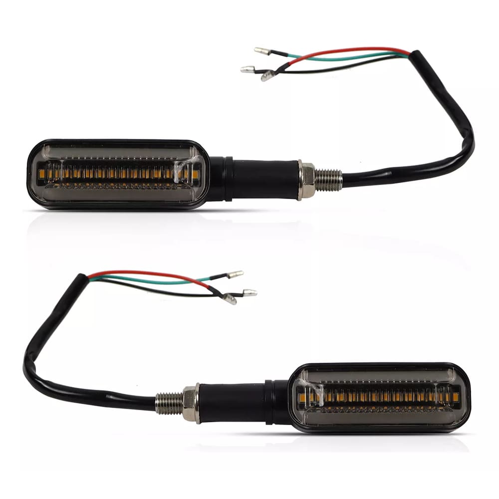 Led Moto Pisca Retangular Seta Universal