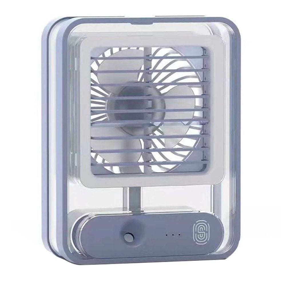 Ventilador Portátil com Umidificador e LED Recarregável