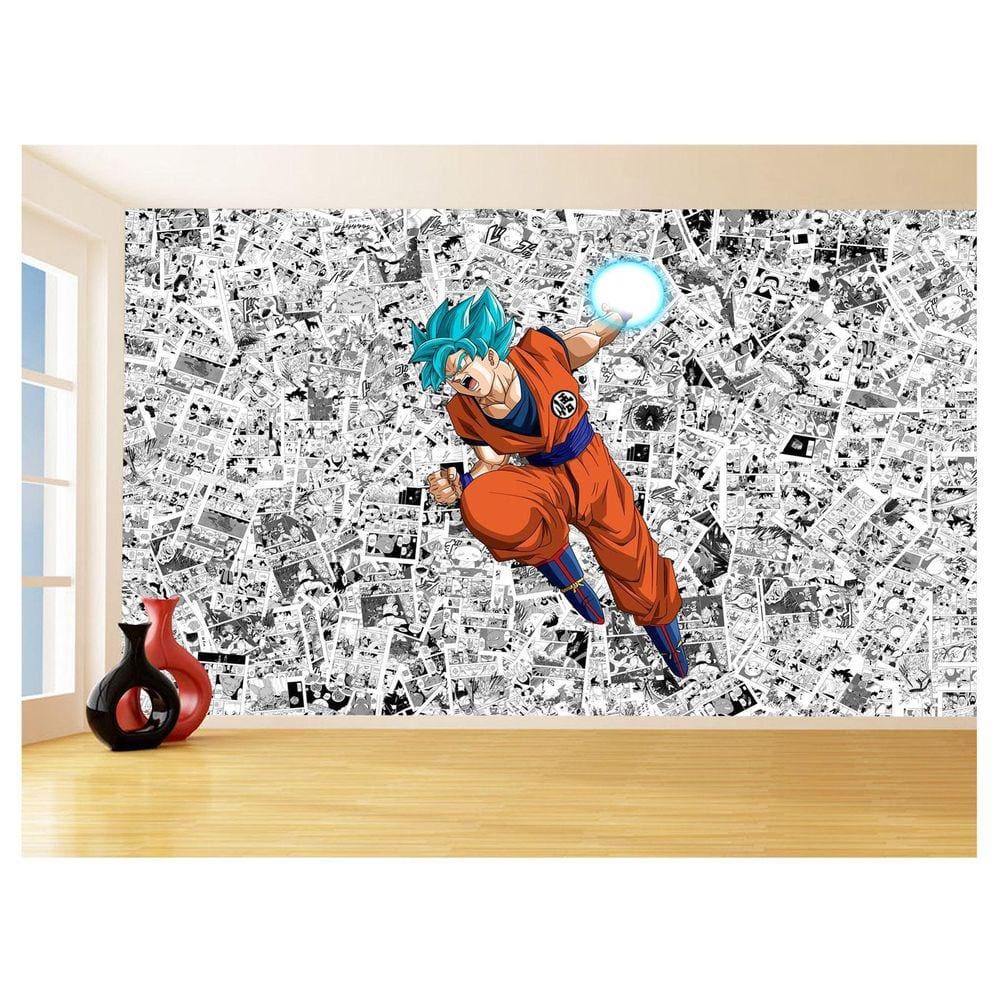 Papel De Parede Dragon Ball Goku Página Manga 3,5M Dbz535