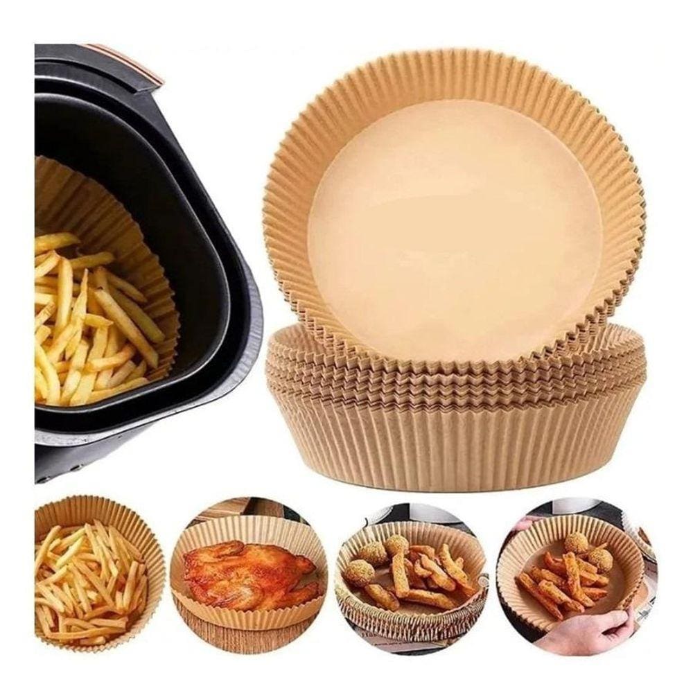 Kit 50 Formas Fritadeira Elétrica Descartável Para Air Fryer