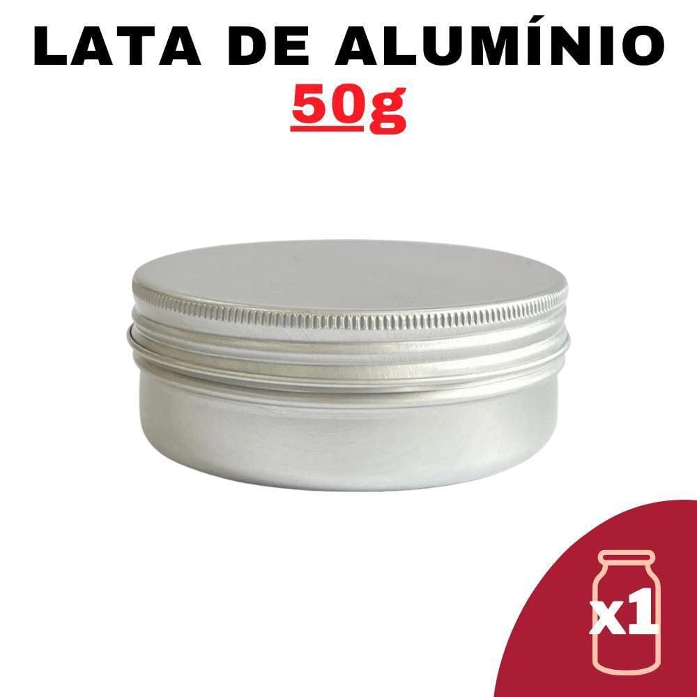 Kit Pote Lata Alumínio Multiuso Prata Vela, Cosméticos,