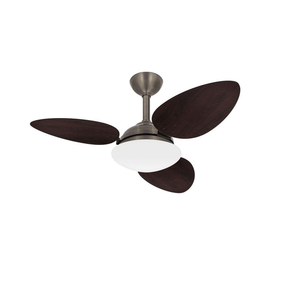 Ventilador Teto Pétalo Bronze 3 Pás Sala Turbo Ventax 220V