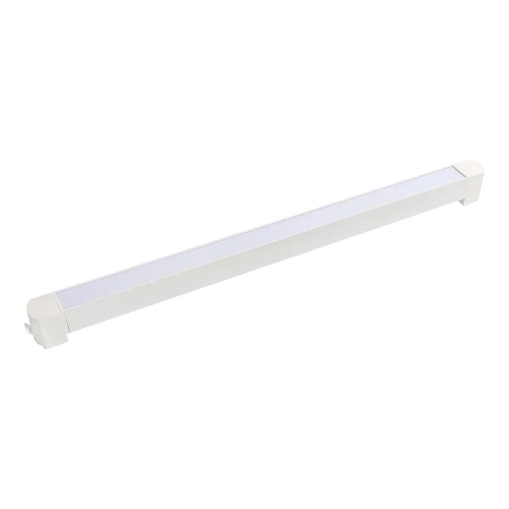 Luminária Led Difusa Branca P/Trilho 40W 4000K Bivolt 60cm
