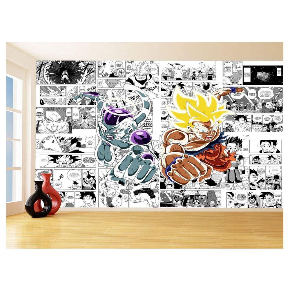 Papel De Parede Dragon Ball Goku Página Manga 3,5M Dbz645