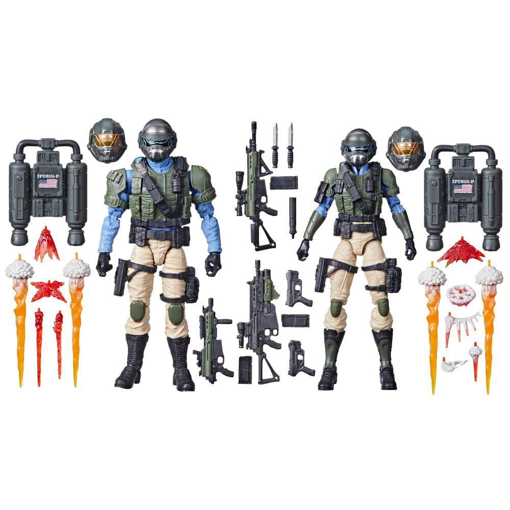 Boneco de ação G.I. Joe Steel Corps Troopers de 6 polegadas com 28 polegadas