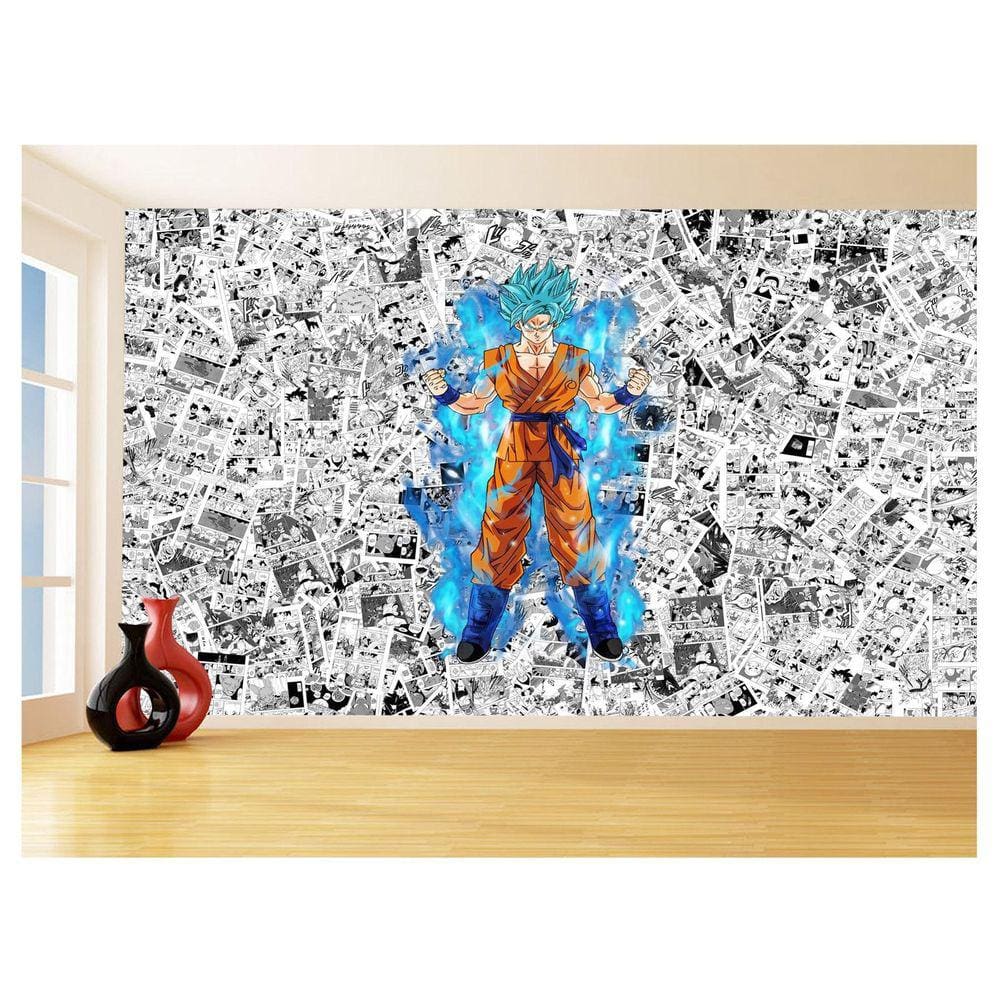 Papel De Parede Dragon Ball Goku Página Manga 3,5M Dbz552