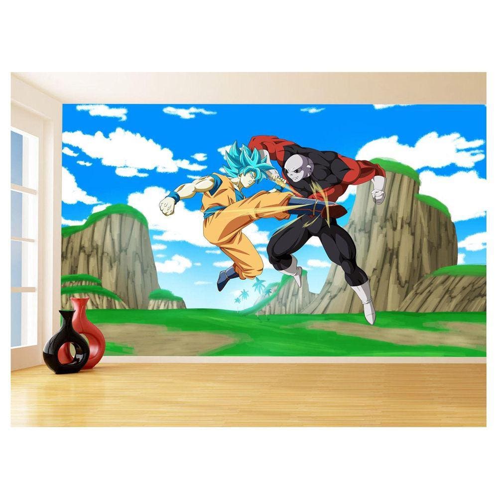 Papel De Parede Dragon Ball Goku Vegeta Anime 3,5M Dbz500