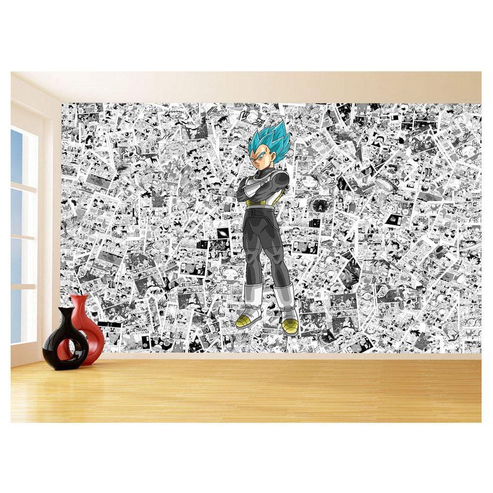 Papel De Parede Dragon Ball Vegeta Blue Anime 3,5M Dbz590