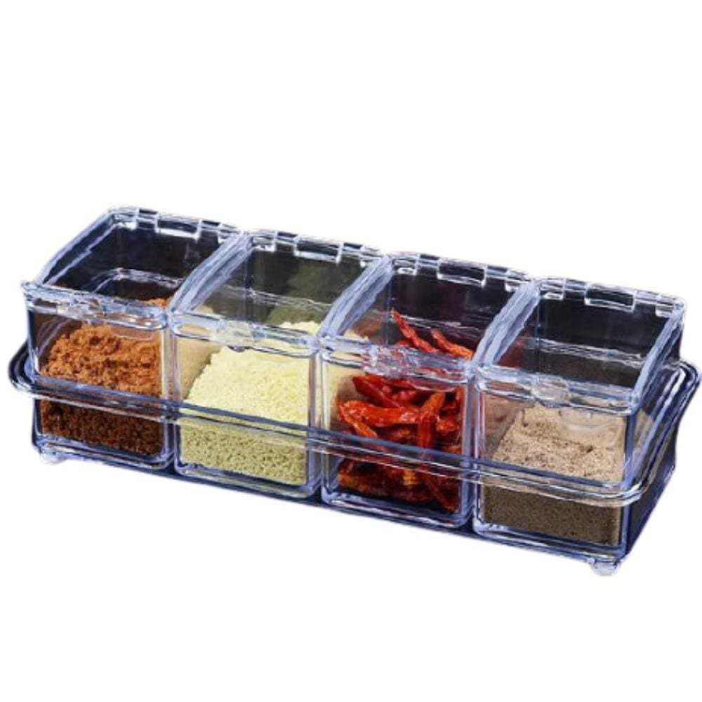 Porta Temperos E Condimentos Dieta Saudável Acrílico Potes