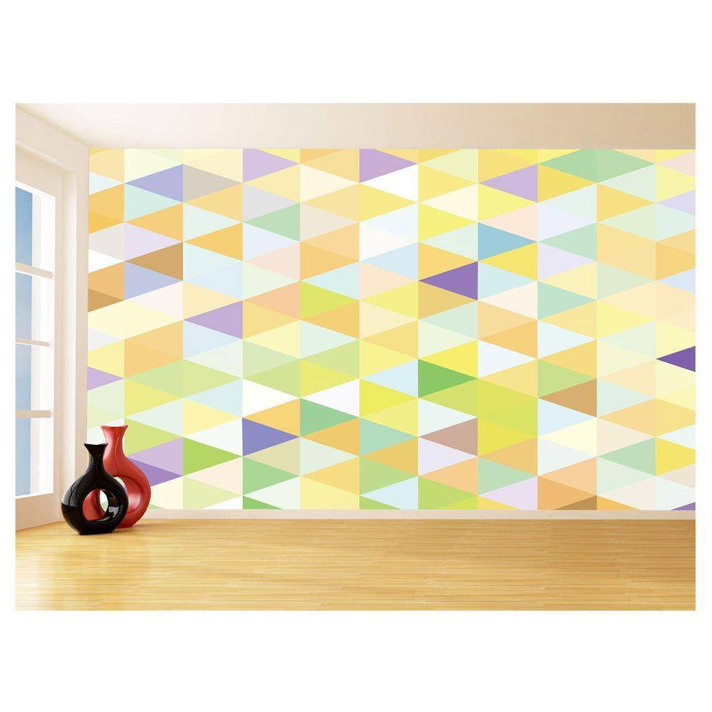 Papel De Parede Geométrico Triângulos GMT72 1,75X2,0M