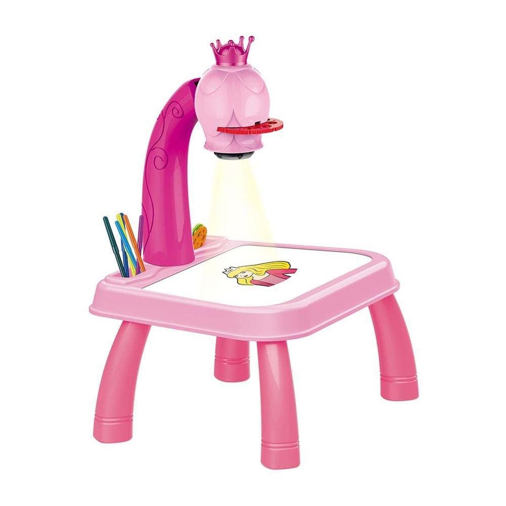 Mesa Divertida Das Princesas Projetora Desenhos Dm Toys 6419