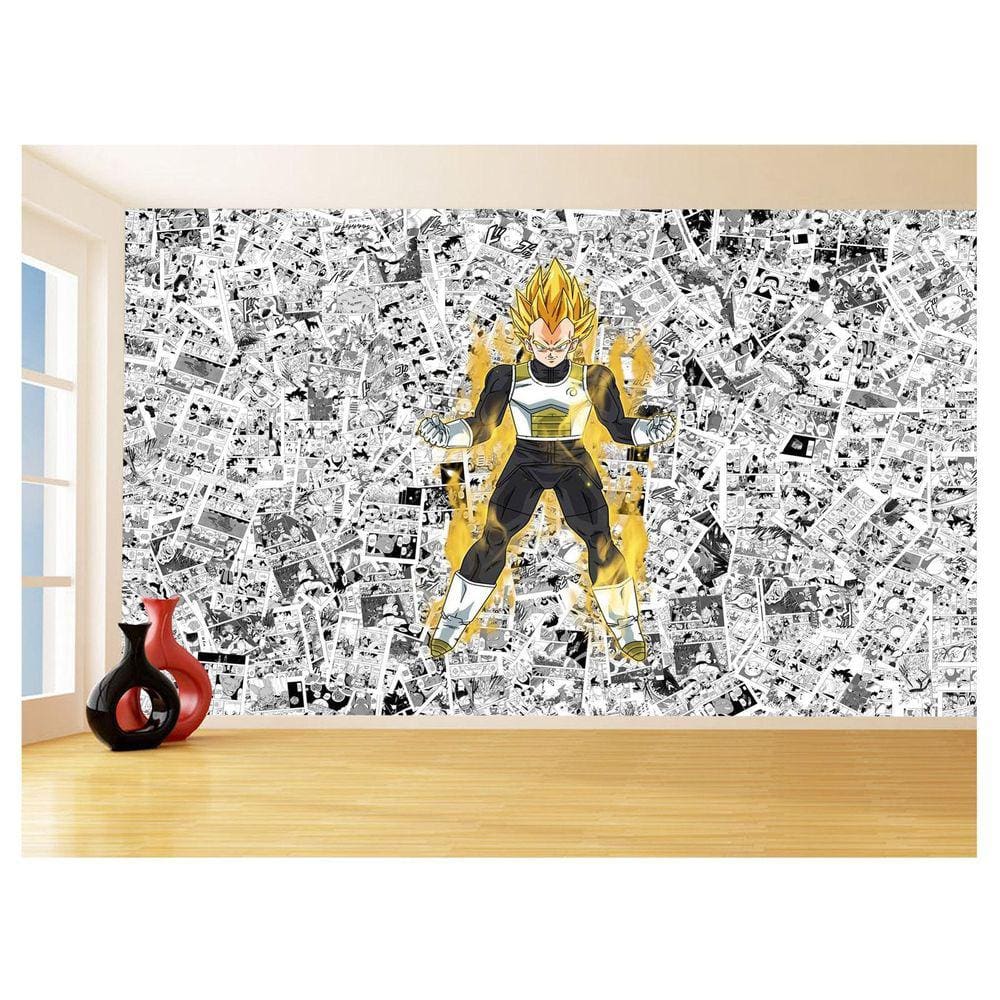 Papel De Parede 3D Dragon Ball Vegeta Anime 3,5M Dbz588