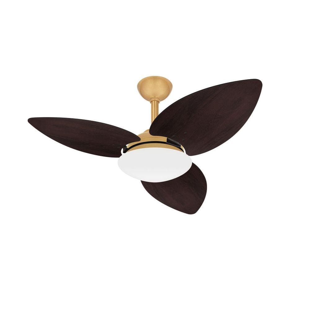 Ventilador De Teto Dourado 3 Pás Econômico Winds Ventax 220V