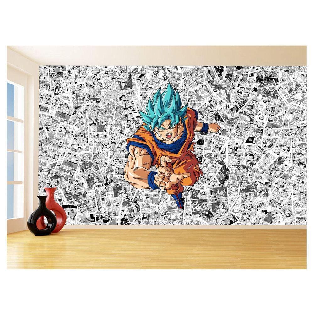 Papel De Parede Dragon Ball Goku Página Manga 3,5M Dbz551