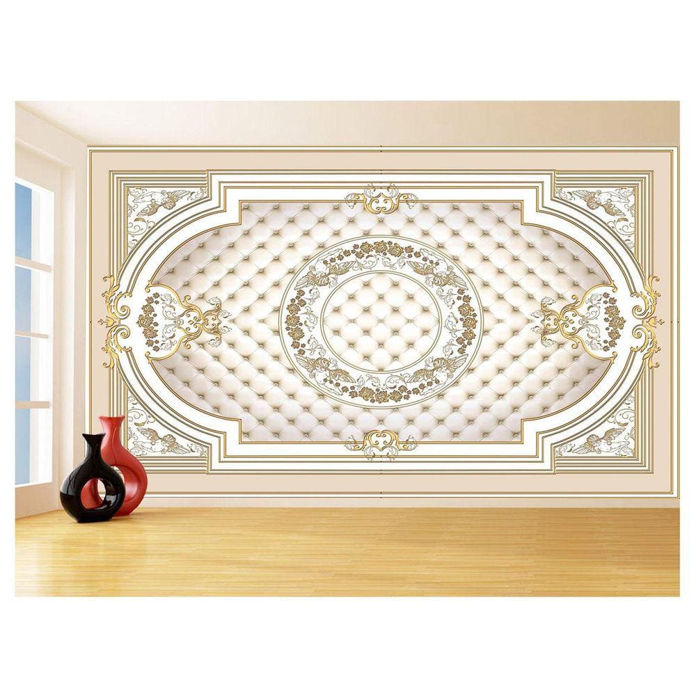 Papel De Parede 3D Floral Textura Sala Flores 3,5M Xfl357