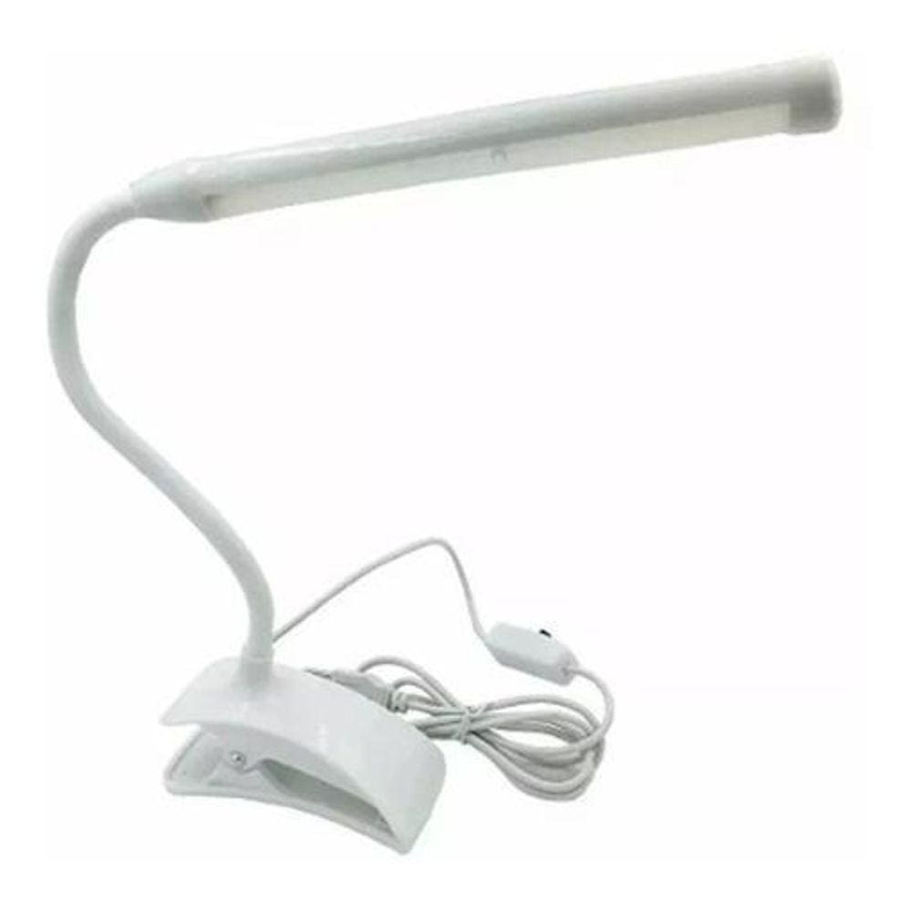 Luminária De Mesa Com Garra Manicure Maquiagem Leitura Usb