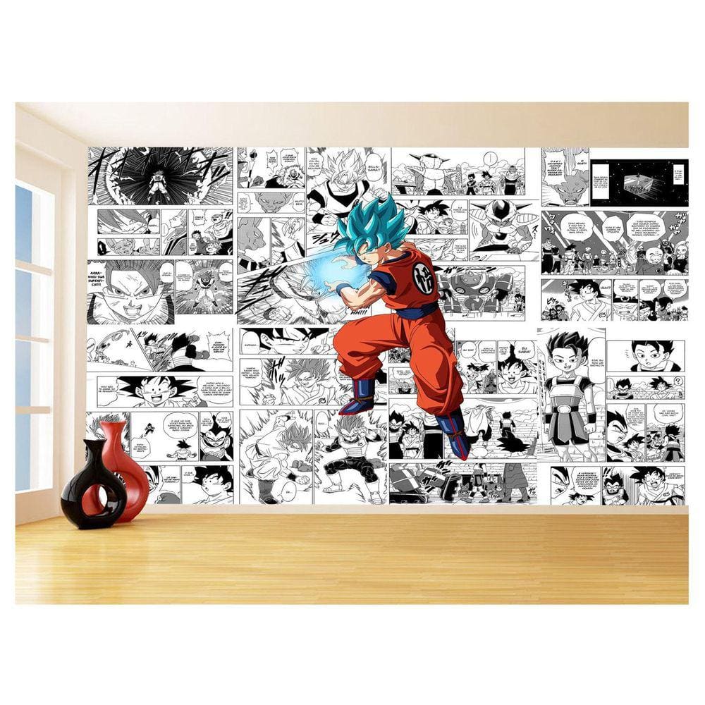 Papel De Parede Dragon Ball Goku Página Manga 3,5M Dbz663