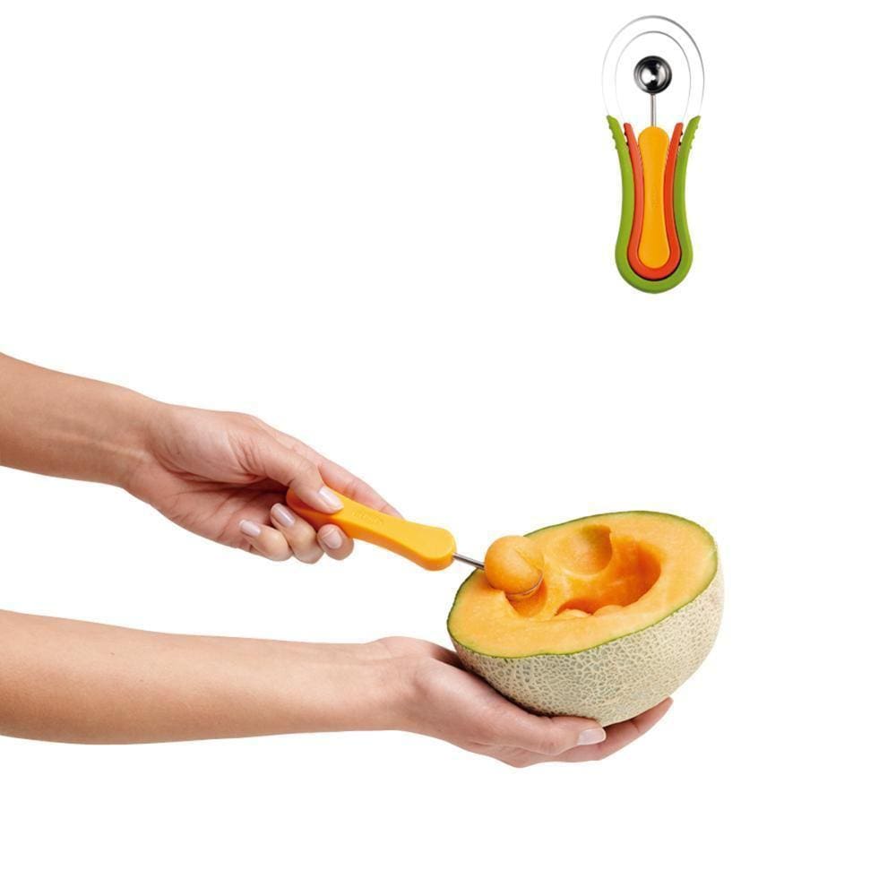 Jogo 3 Colheres Para Fatiar Frutas Mamão Abacate Chef`N
