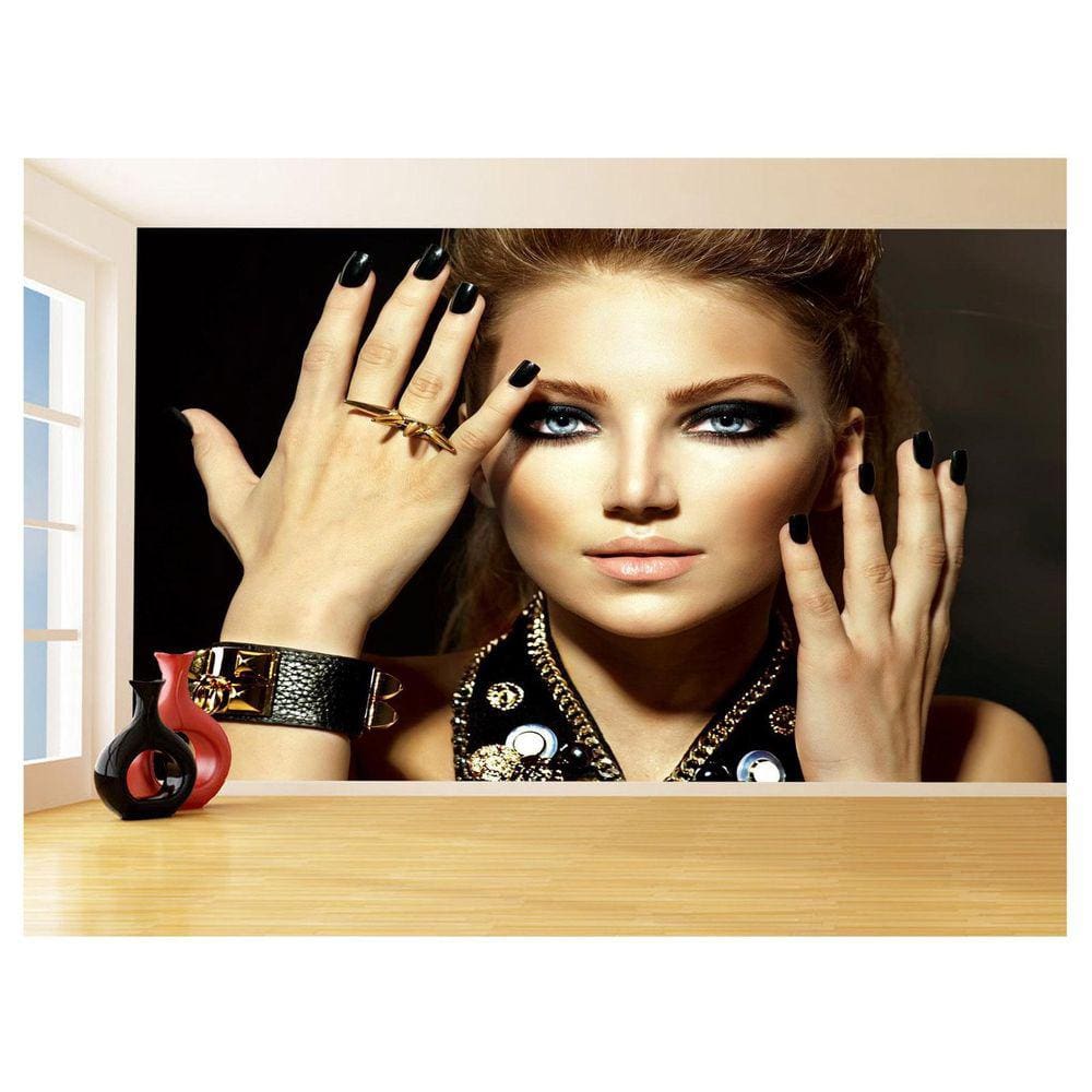 Papel De Parede Salão De Beleza Maquiagem Make 3,5M Slb36