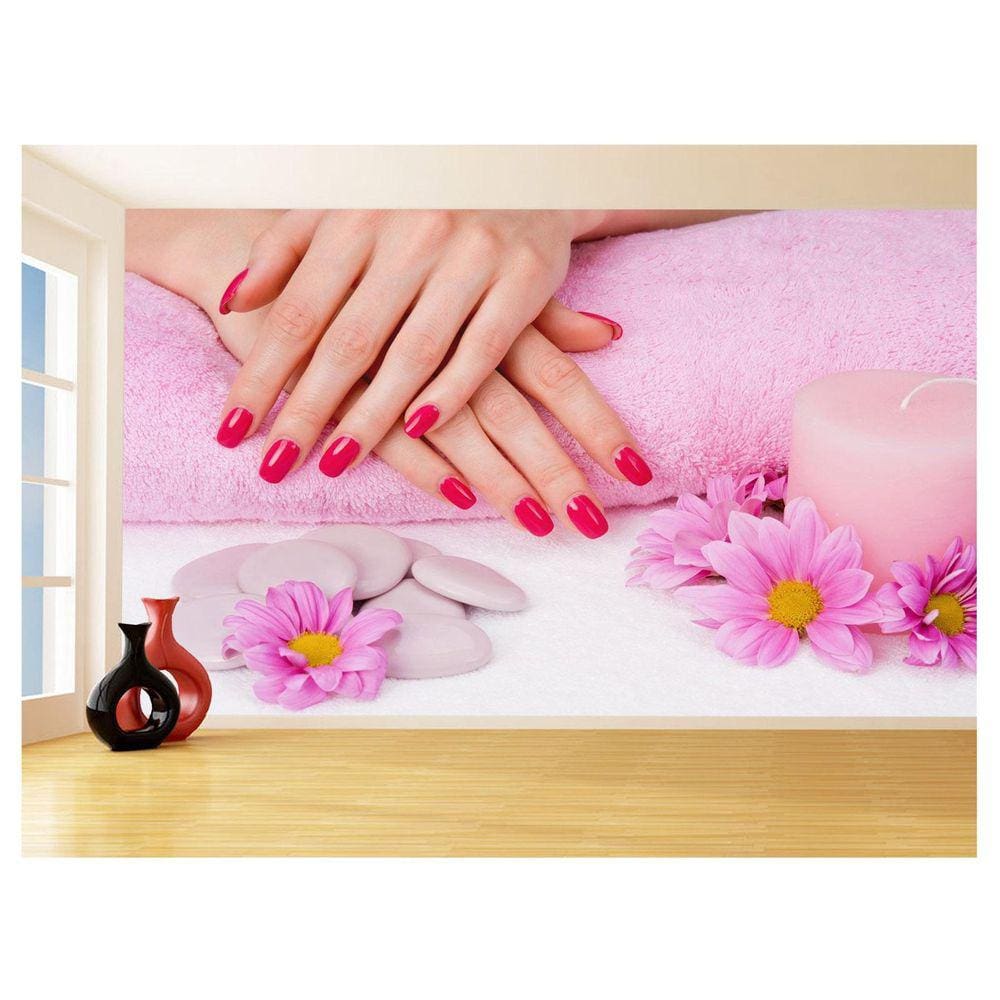 Papel De Parede Salão De Beleza Maquiagem Make 3,5M Slb86