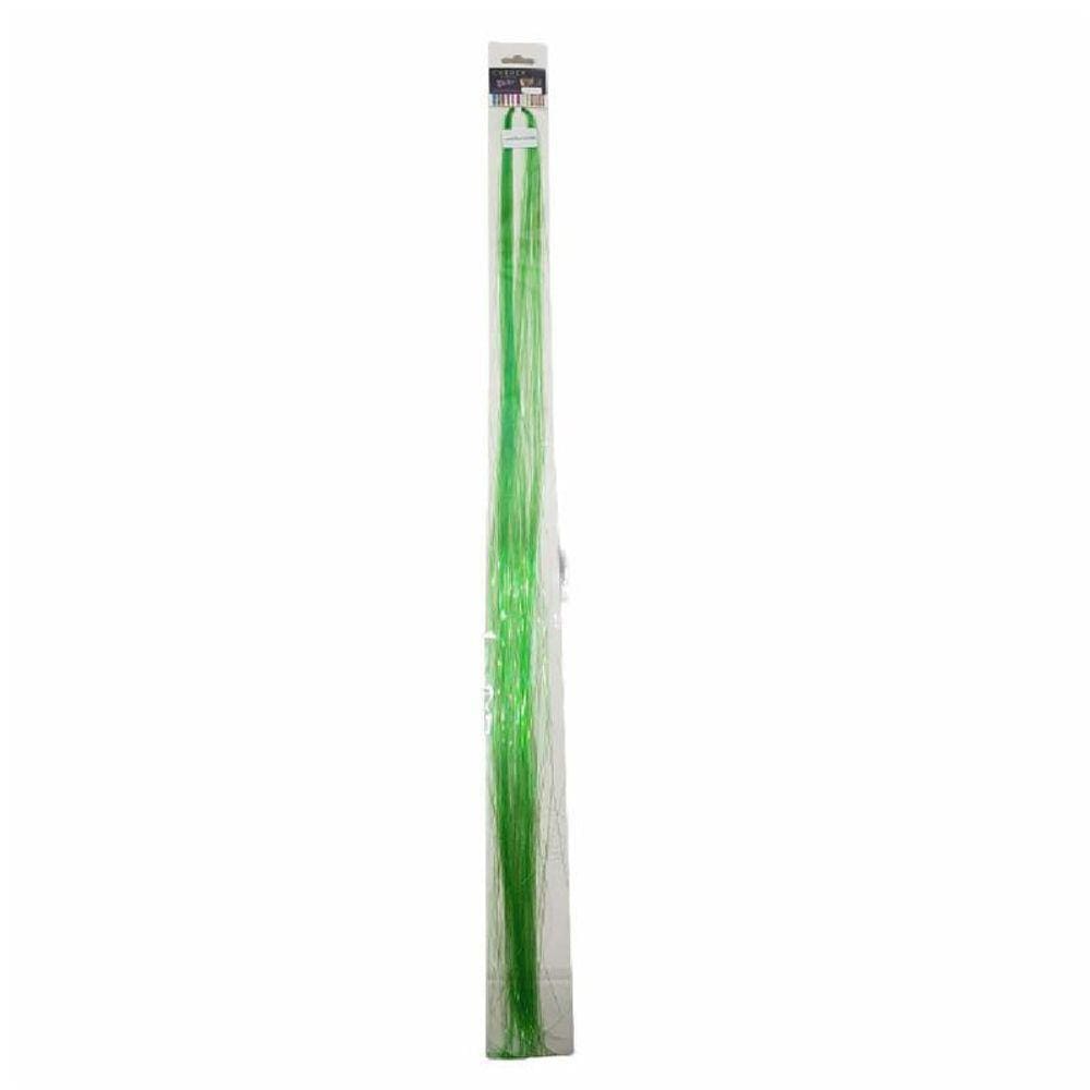 Aplique Para Cabelos Gliter 1 Par - Verde Fluorescente