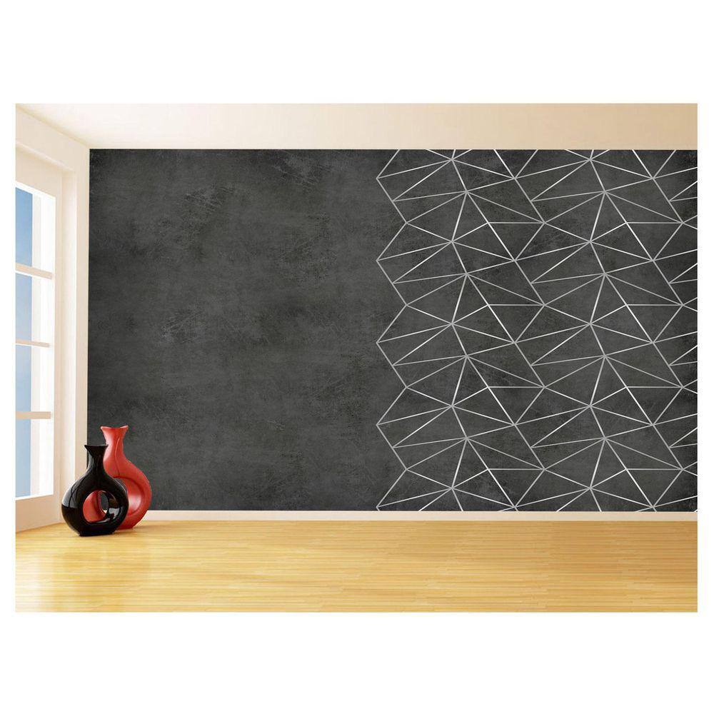 Papel De Parede Concreto Queimado Listra Risco 3,5M Kkt30