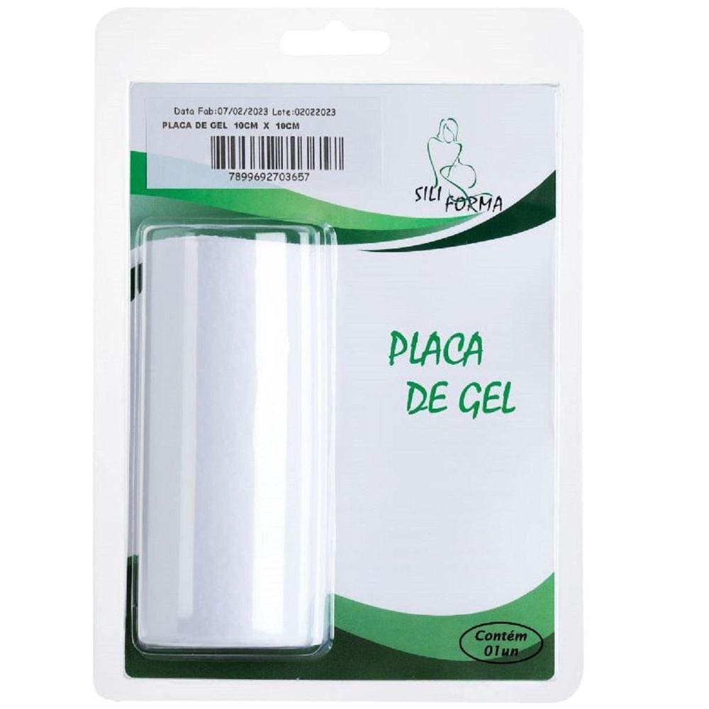 Placa De Gel 10X10 Cm Para Cicatriz Hipertrófica E Queloide