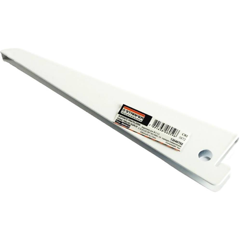 Suporte Trilho Duplo Branco Starfer 17Cm 4