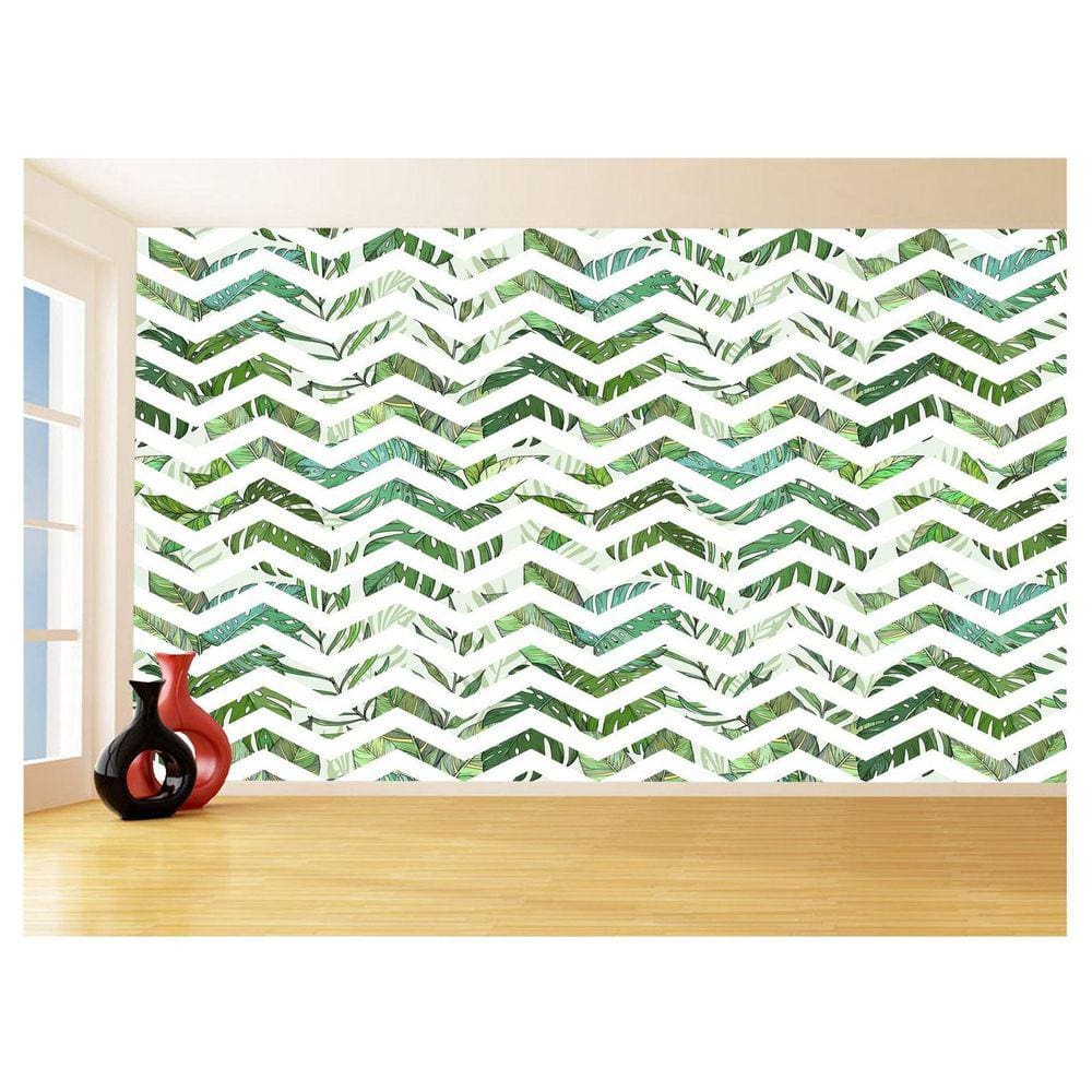 Papel De Parede 3D Sala Chevron Zig Zag Listras 3,5M Zig93