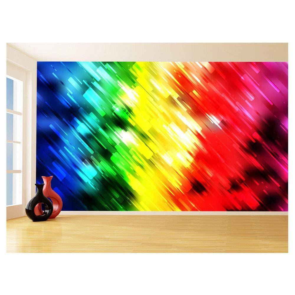 Papel De Parede Geométrico Formas Linhas Cores 3,5M Gmt45