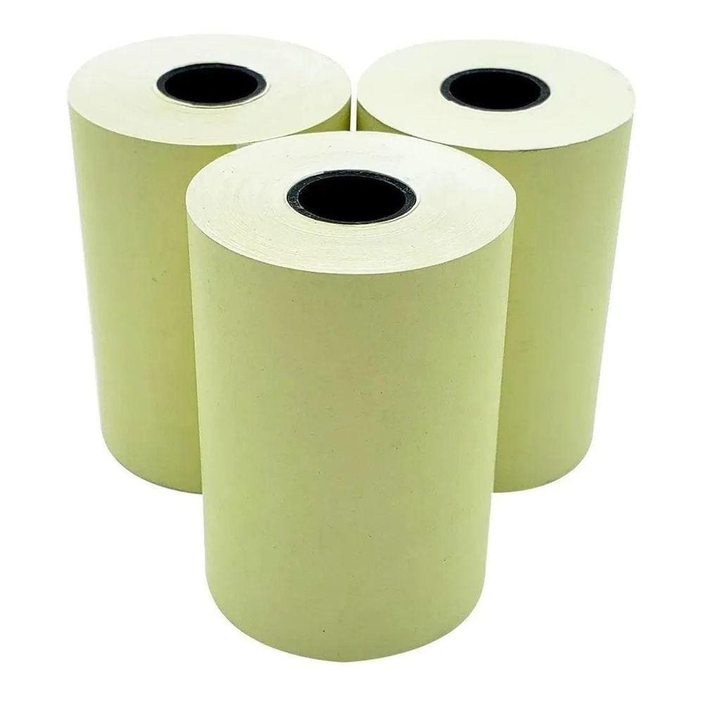 Bobina Termica 57X10 Amarela 5758Mm P/Cartao Credito 100 Un