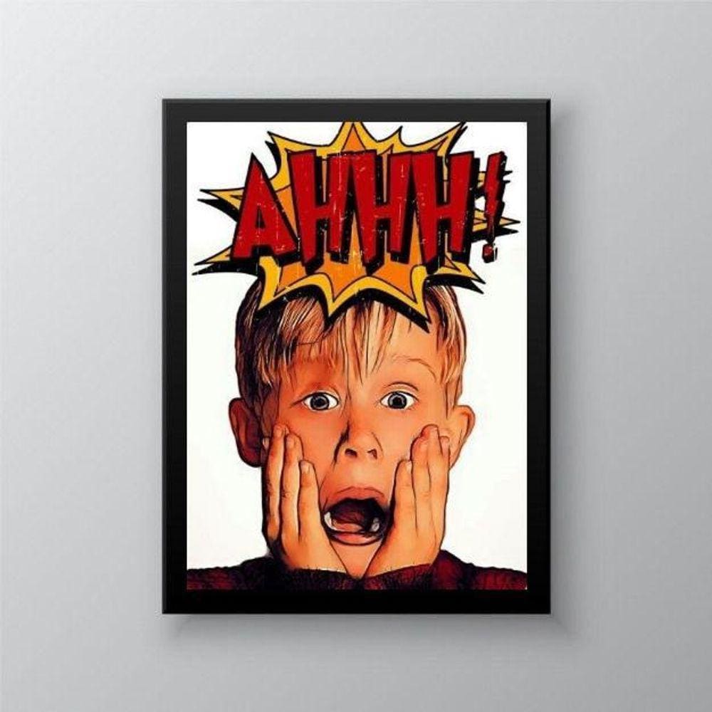 Quadro Esqueceram de Mim 33x24cm - Vidro, Moldura Preta