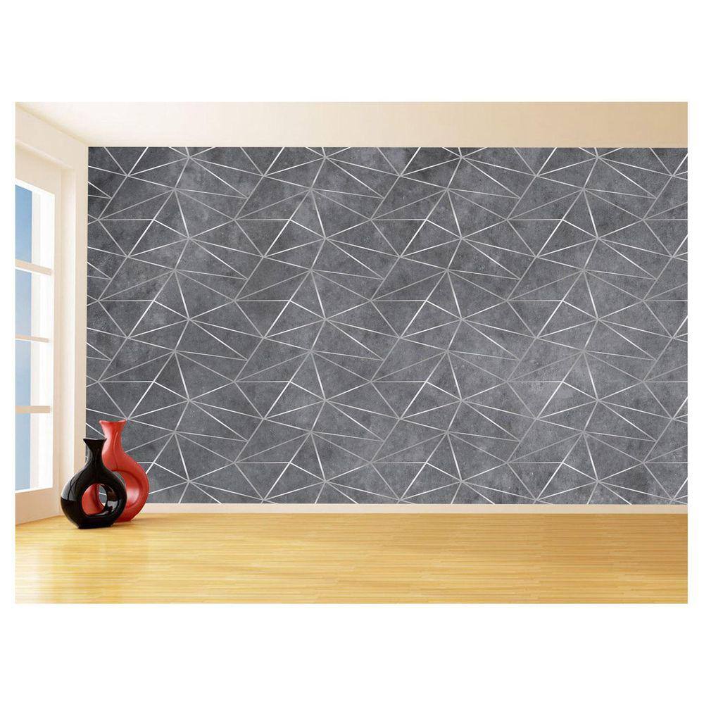 Papel De Parede Concreto Queimado Listra Risco 3,5M Kkt47
