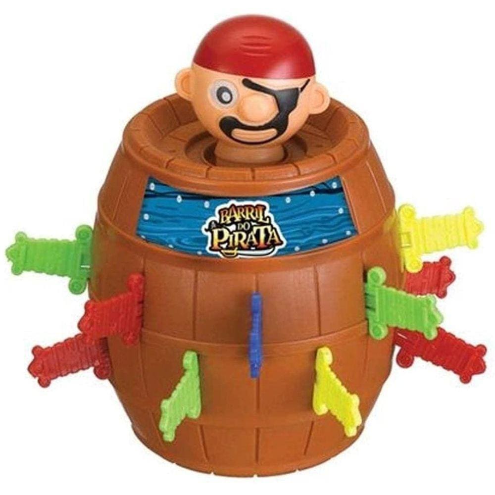 Brinquedo Barril Do Pirata Pula Pirata