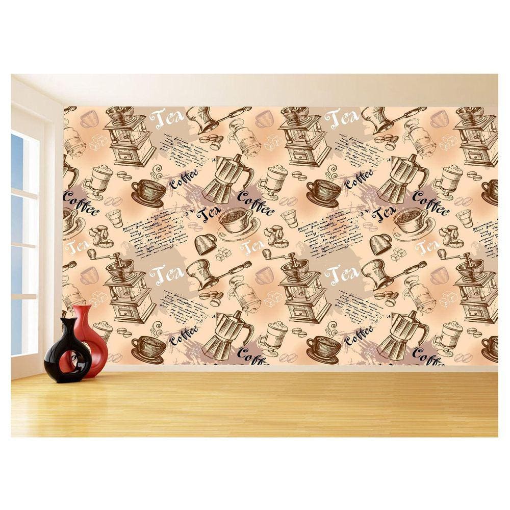 Papel De Parede 3D Textura Cozinha Café Comida 3,5M Txt200