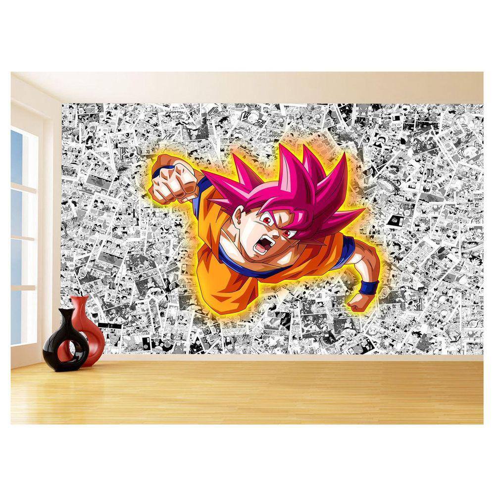 Papel De Parede Dragon Ball Goku Página Manga 3,5M Dbz532