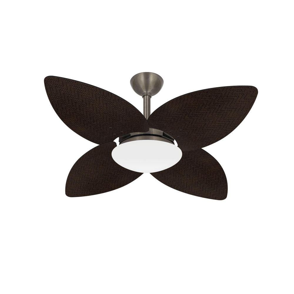 Ventilador Teto Bronze Winds 4 Pás Palha Turbo Ventax 220V