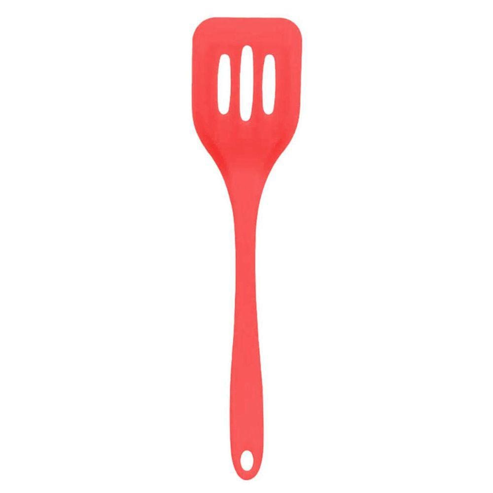 Espátula De Silicone Para Chapa Vazada Grande 28Cm Vermelha