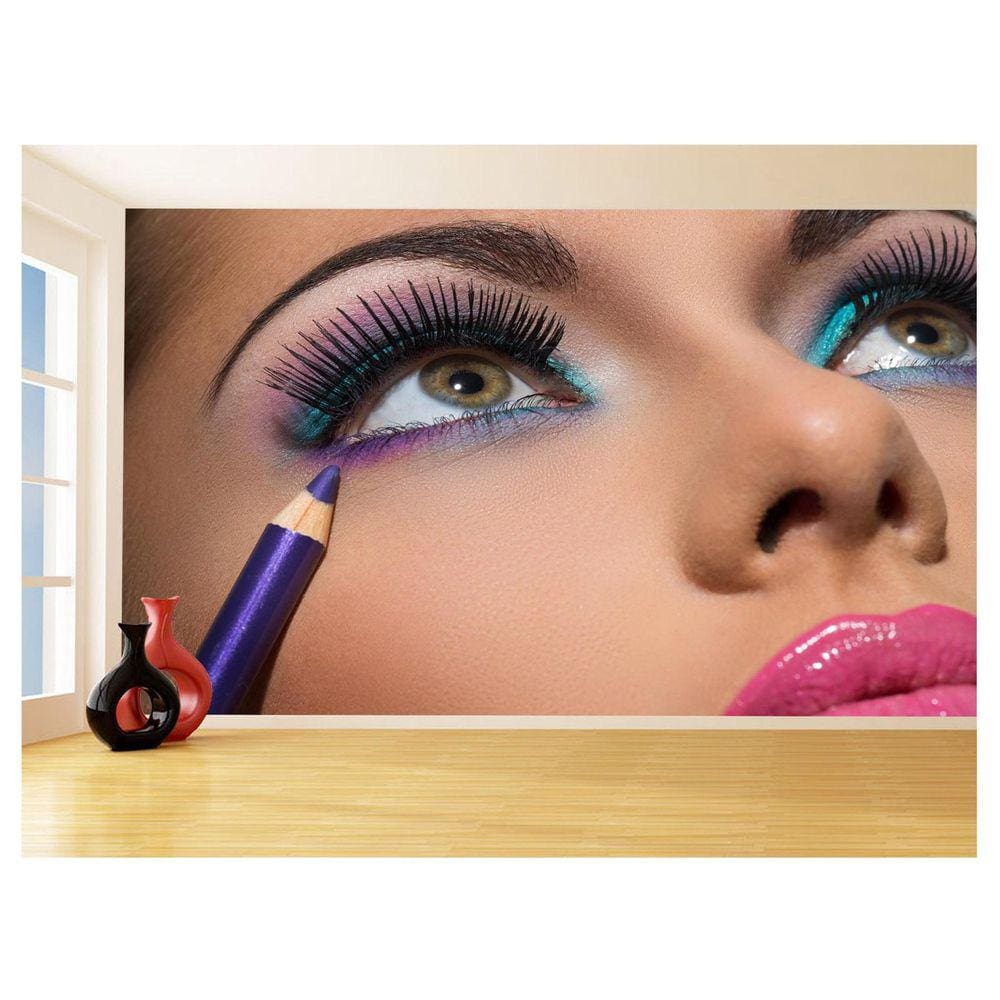 Papel De Parede Salão De Beleza Maquiagem Make 3,5M Slb35