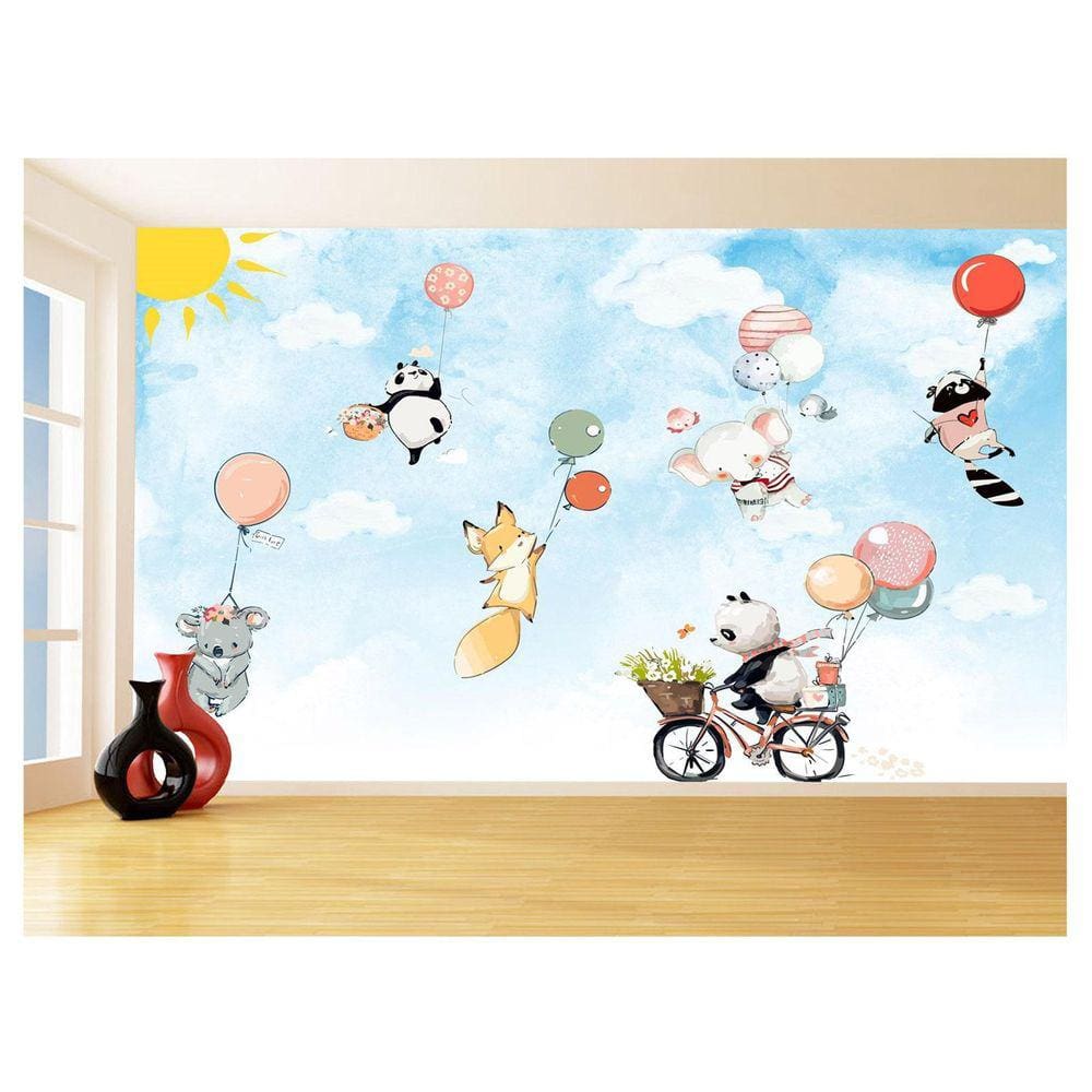 Papel De Parede 3D Infantil Bichinos Floresta 3,5M Azs372