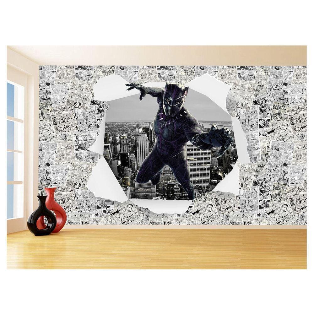 Papel De Parede 3D Heróis Página Quadrinhos Hq 3,5M Nhma274