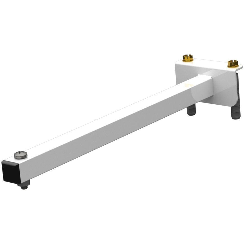 Suporte Refletor Fachada Banner Braço 30 Cm - Branco