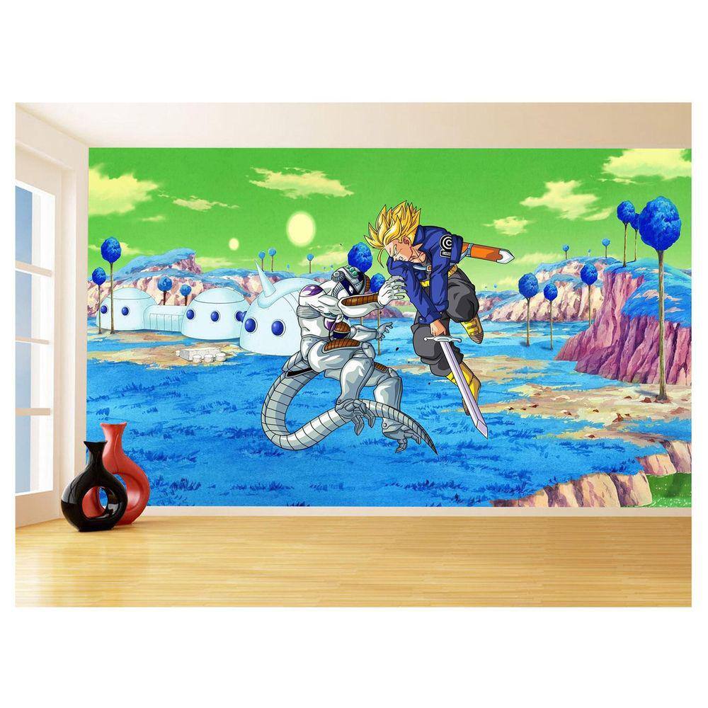 Papel De Parede Dragon Ball Goku Vegeta Anime 3,5M Dbz426