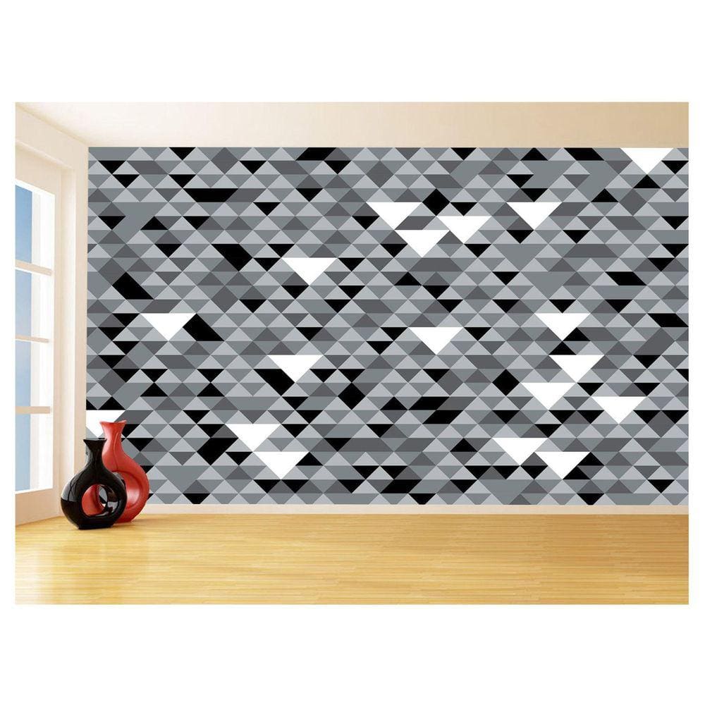 Papel De Parede Geométrico Triângulos Abstrato 3,5M Gmt52