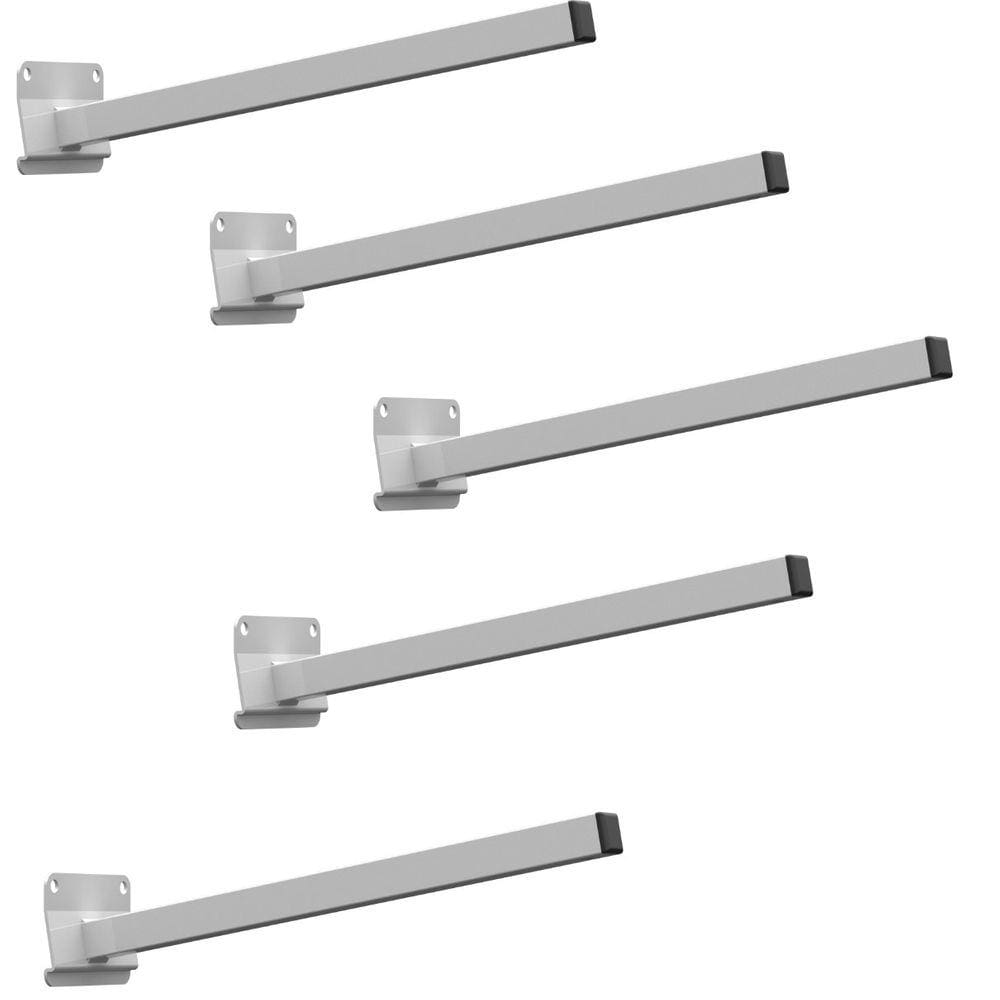 05 SUPORTES REFLETOR BASE INCLINADA BRAÇO 40 cm 05 CJ