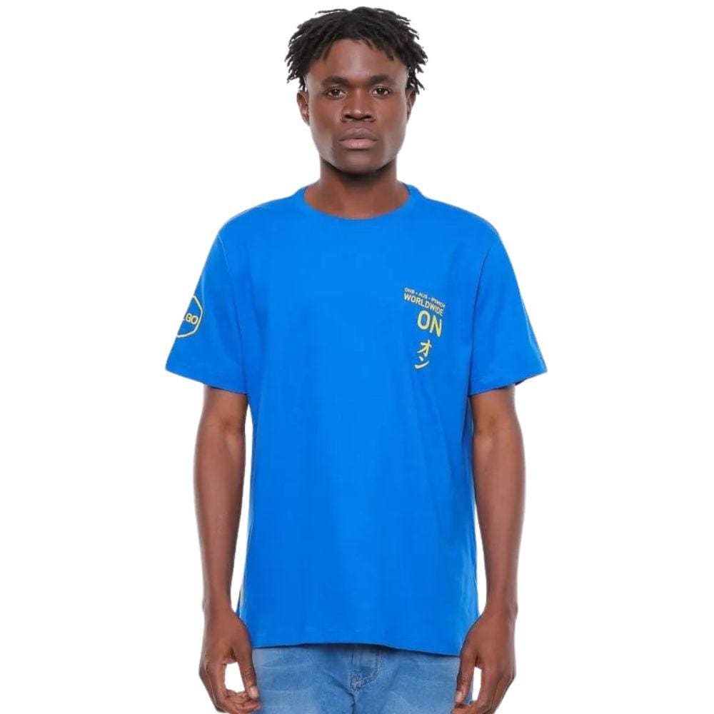 Camiseta Masculina Onbongo Agni Azul D743A