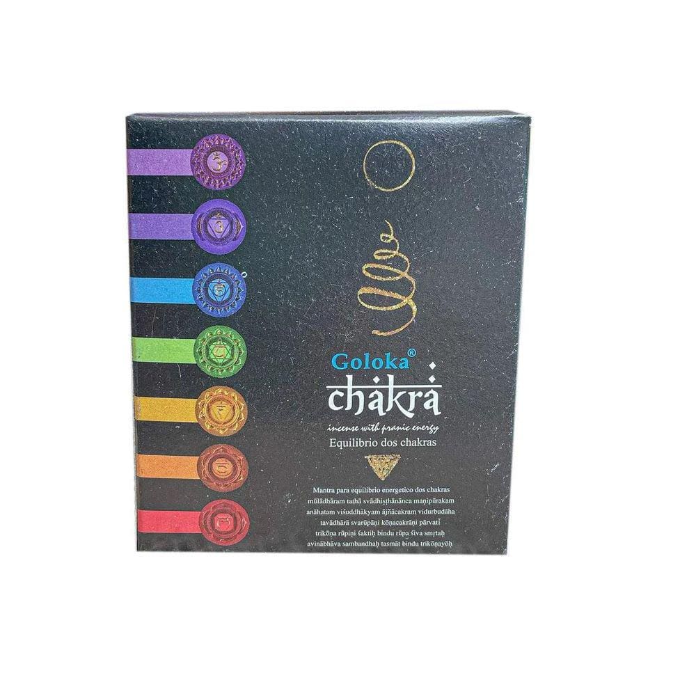 Incenso Cone 7 Chakras Goloka Cx 10 unid - Equilíbrio