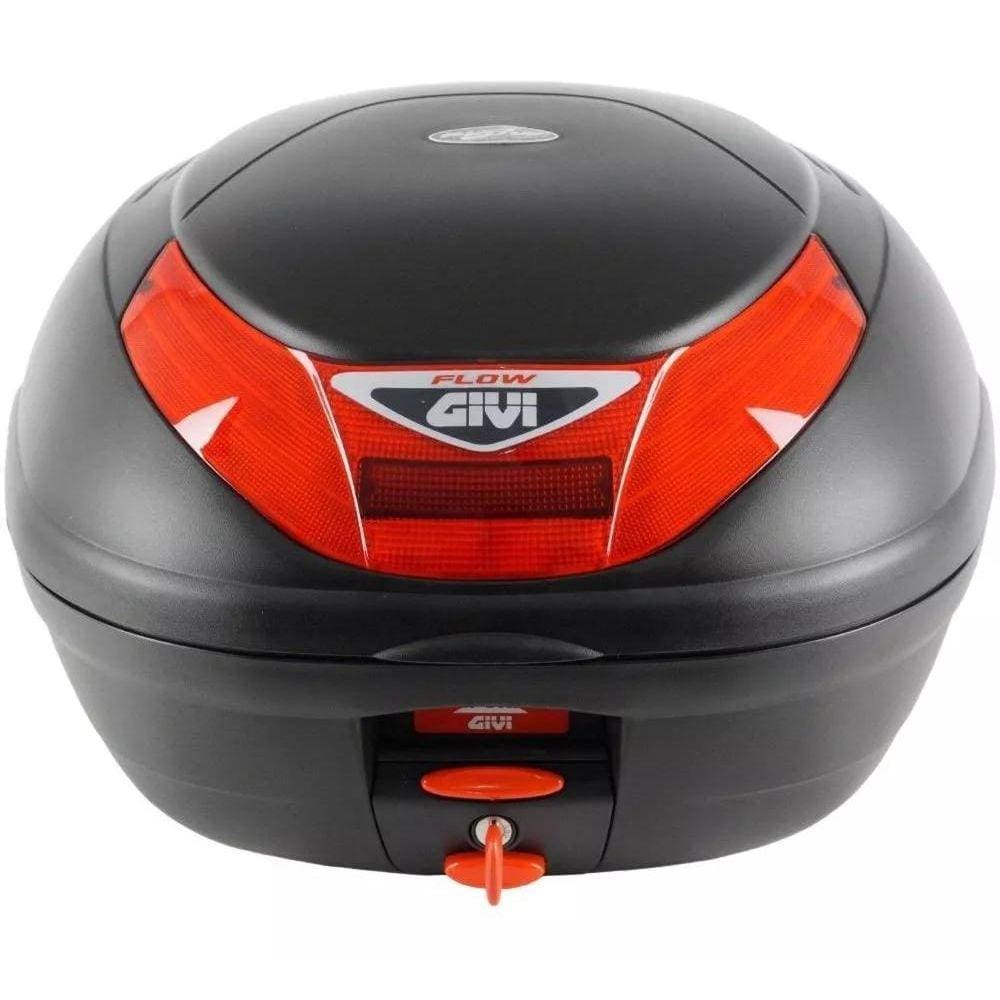 Baú Givi Monolock Flow 35L Bauleto Traseiro Moto com Base