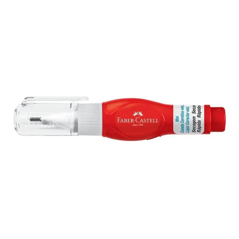 Caneta Corretiva Liquida Mini 4ml 1 Unidade Faber-Castell